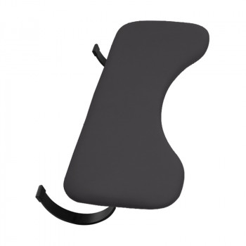 ergonomische Armauflagen für schreibtische computertische pc-tische stehpulte hier in anthrazit schwarz AA-R0-02